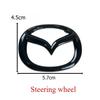 Plastic Car Front Trunk Emblem for Mazda 5 Logo Steering Wheel Badge 3D Body Replaced Sticker Rear Tail Refitting Decoration h5