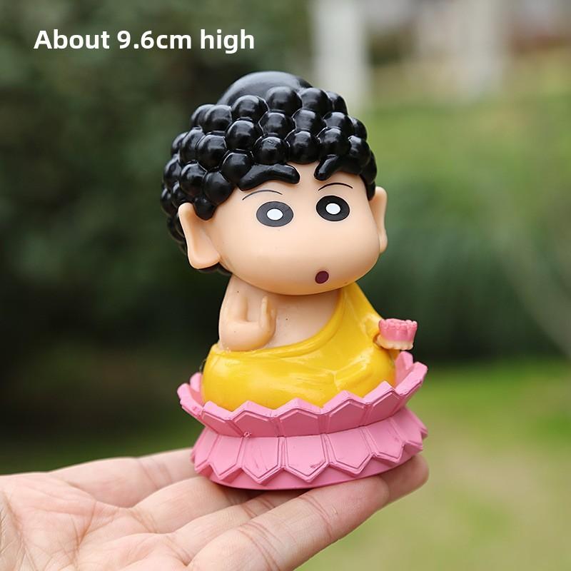 Шин-чан Карандаш Лотос Халат ПВХ Статуя Для Офиса И Дома Украшения Подарки