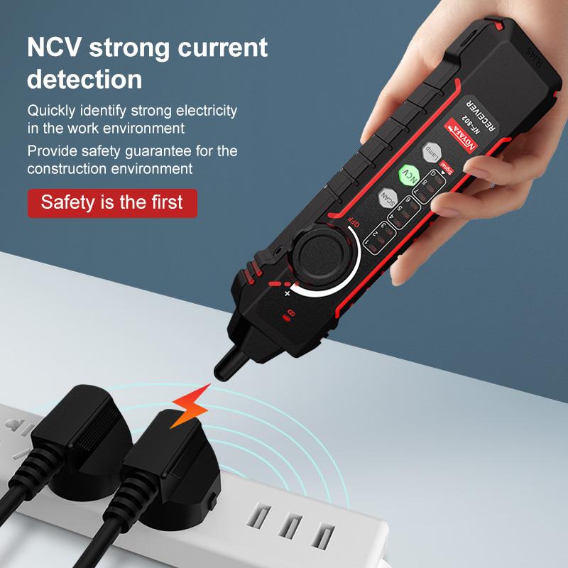 NOYAFA NF-802 Network Cable Tester RJ11 RJ45 Multifunction Wire Tracer Cat5 Cat6 LCD Display Measure Tester Network Tools