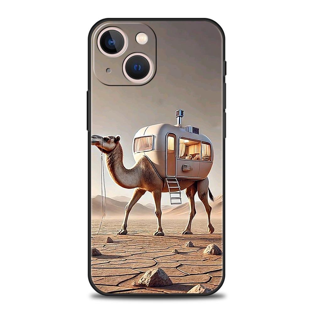 Animal Camel Phone Case Cover for iPhone 17 16 15 14 13 12 11 Pro Max 17 Air Plus Shockproof Soft TPU Shell Fundas Capas Coque