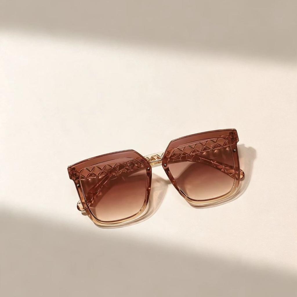 Large frame square sunglasses new anti-ultraviolet trend fashion Internet celebrity versatile personality advanced sunglasses men and women