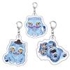 4Pcs/Set Anime Movie Kpop Demon Hunters Tiger Acrylic Pendant Keyring Jewelry Backpack Decorations Halloween Props Gift