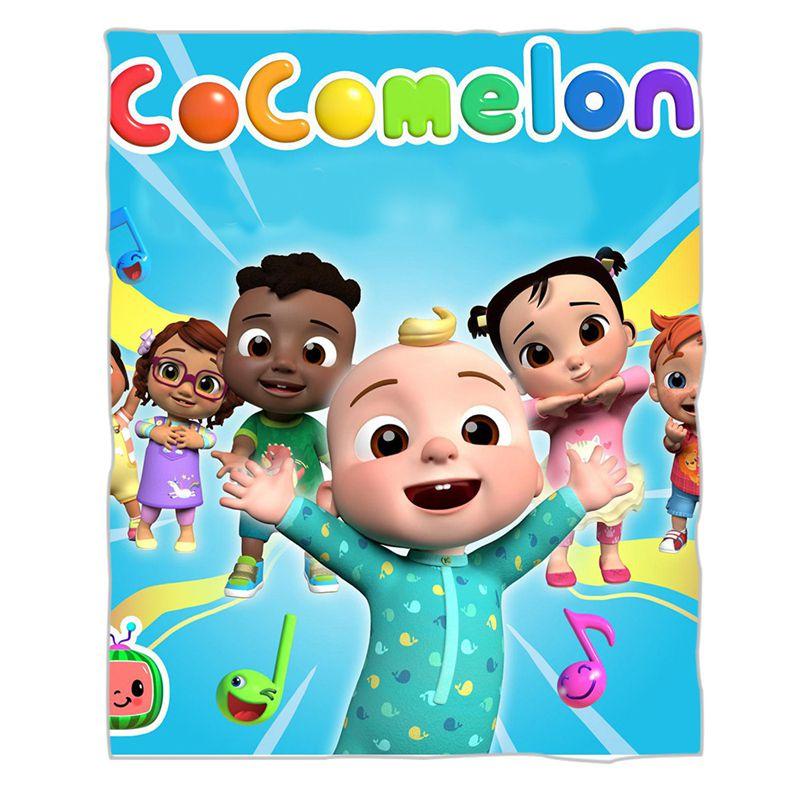 Cocomelon Theme Kids Baby Blanket Ultra Soft Comfortable Warm Flannel Bedding