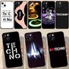 Техно Музыкальный Чехол Для iPhone 16 12 11 13 14 15 Pro Max 12 Mini Plus X XR XS Max Чехол Для Телефона