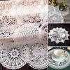 1PC 15cm Round Lace Embroidered Hollow Coaster Dining Table Placemat Coffee Tea Mat Decoration