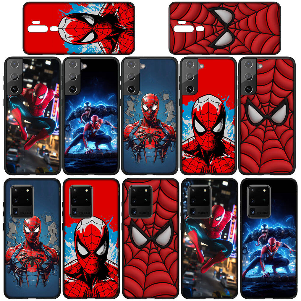 Для iPhone 17 16 15 Xiaomi Poco F7 F8 X7 X6 C85 C75 M8 Redmi Note 14 13 12 11 Pro Max 14C 13C 15C A3 A4 Чехол для телефона Мультяшный Человек-паук Marvel Человек-паук