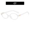 Oval Small Frame Retro Female Korean Plain Glasses Anti-Blue Light Eyeglasses Eye Protection Ladies Optical Spectacle Eyeglass
