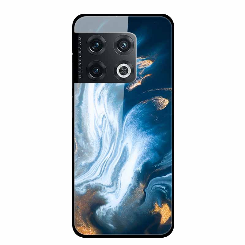For OnePlus 10 Pro Case Marble Tempered Glass Back Cover Hard Case For OnePlus 10 Pro Shockproof Fundas NE2210 Protective Coque