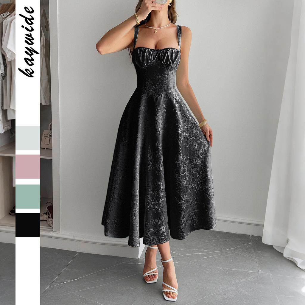 Elegant and Refined Jacquard Long Dress Dress for Women In Summer 2025