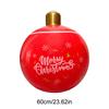 60CM Christmas Inflatable Ball Decorated Ball PVC Giant Big Large Balls Xmas Tree Decorations Toy Ball Without Light Ornament