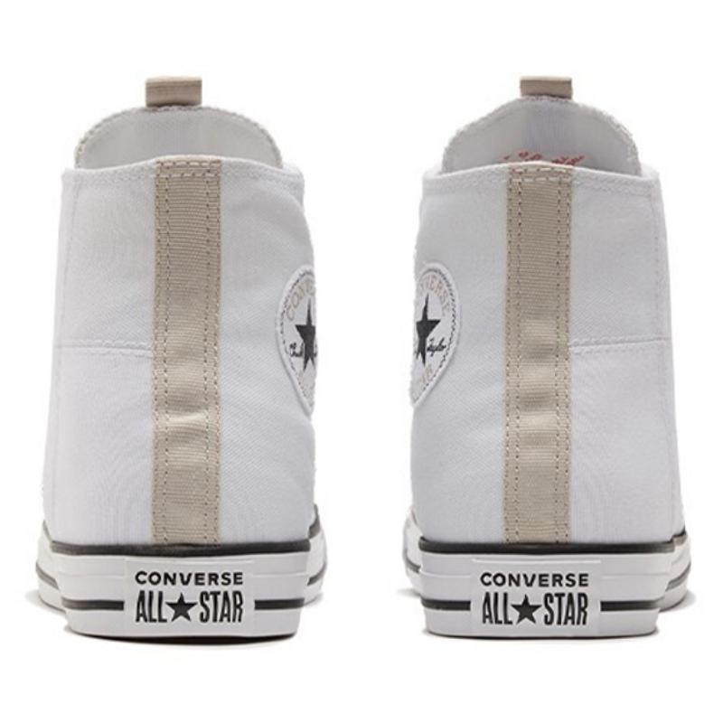 Converse Chuck Taylor All Star Удобные и Универсальные Высокие Эспадрильи Унисекс Белые