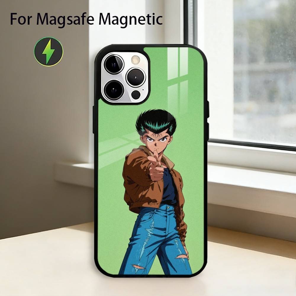 Yu Yu H-Hakusho Phone Case For iPhone17,16,15,14,13,12,11 Plus,Pro Magnetic For Magsafe Wireless Charging