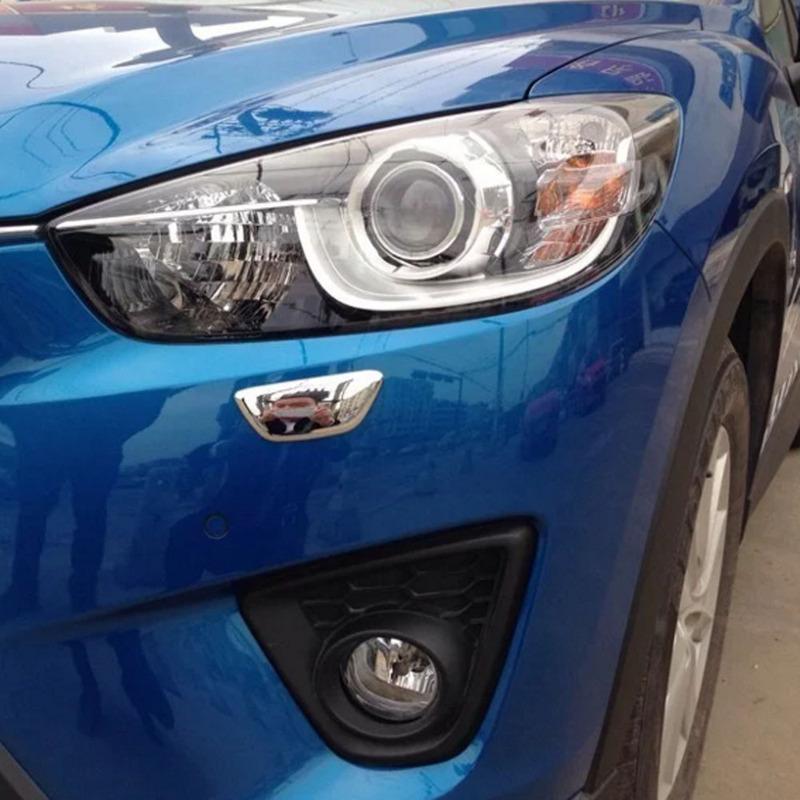 Для Mazda CX-5 CX5 2012 2013 2014 2015 2016 Кузов автомобиля Передняя фара Лампа Очистка Мытье Рамка Наклейка ABS Матовое Покрытие Декоративная отделка