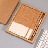 Eco Wood Spliced Faux Leather A5 Notebook 80G Thick Paper Office Journal