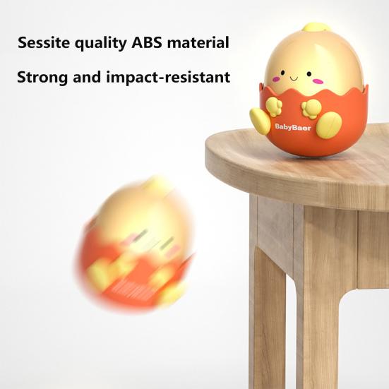 Игрушка-неваляшка в виде динозавра с ночником, успокаивающая музыка, сенсорное развитие, снятие стресса, раннее образование