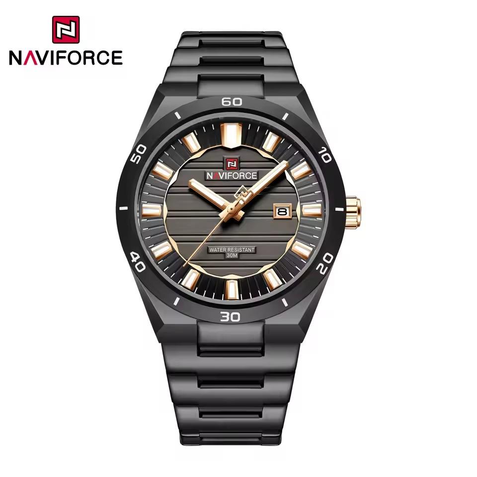 Новые Мужские Часы NAVIFORCE Топ Бренд Роскошные Нержавеющая Сталь Бизнес Кварцевые Часы Мужские Водонепроницаемые Светящиеся Дата Наручные Часы 9268