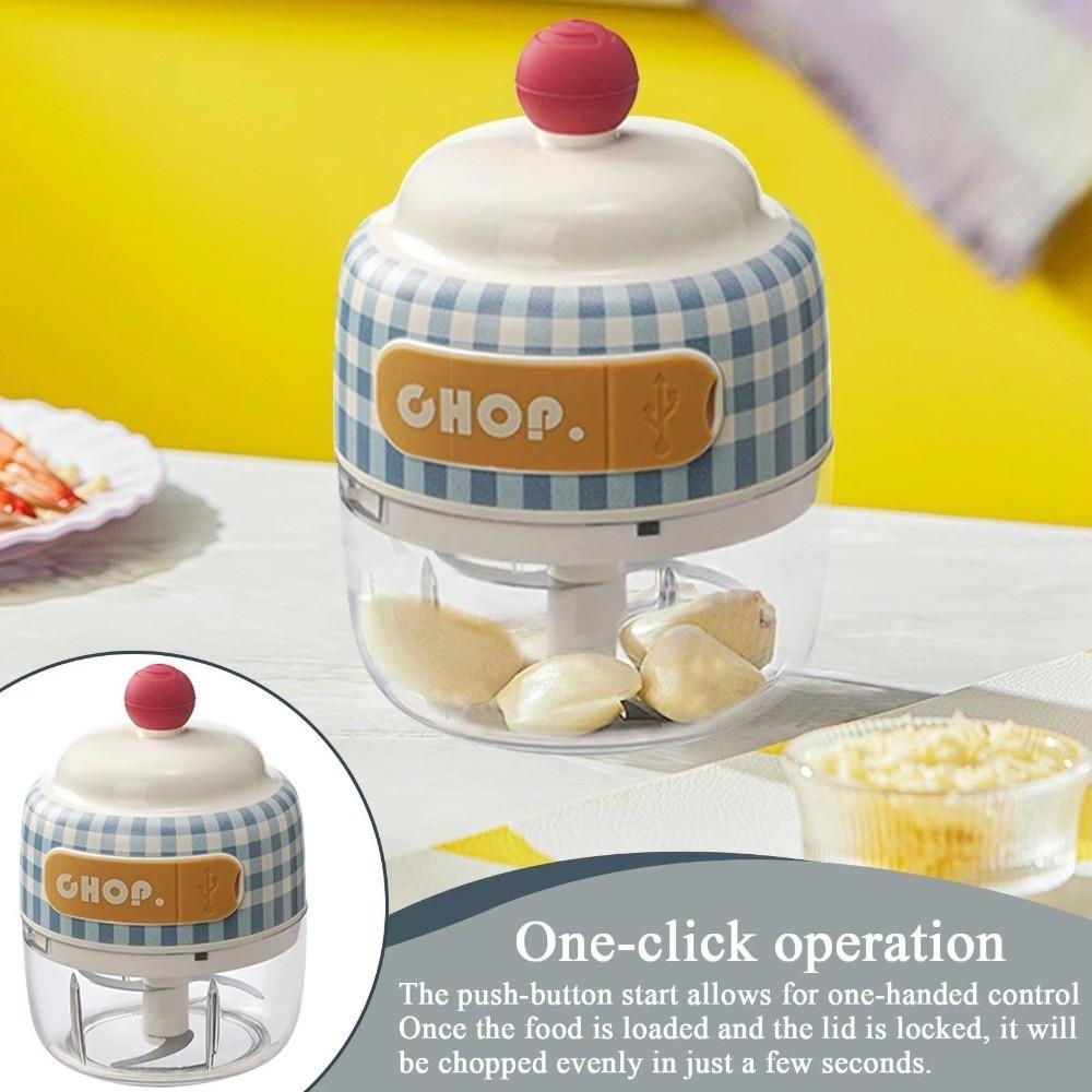 Multifunctional Food Processor Detachable Handheld Garlic Crusher Salad Making