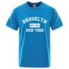Мужская летняя повседневная хлопковая футболка Brooklyn East 1631 Нью-Йорк