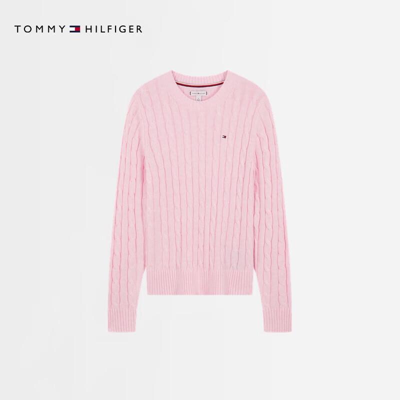 Tommy Hilfiger Женские свитеры и кардиганы 2025 г. Осень/Зима, вязаные косами, из смесовой шерсти