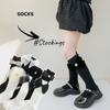 Kid Girl Sock Luxury Design Sweet Princess Knee High Sock for Toddler Girl Spring Autumn Solid Color Bowknot Floral Calf Sock