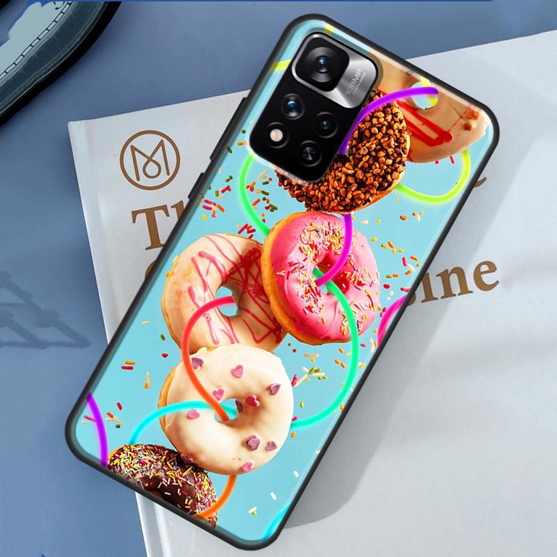 Чехол-кейс Макарон Десерт Милый Для Xiaomi Redmi Note 14 13 11 9 10 12 Pro 9S 10S 11S 12S Redmi 10C 12C 13C 14C