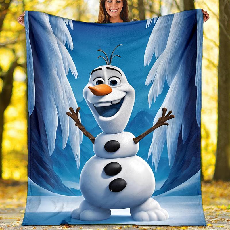 Minnie Mouse Flannel Fleece Blanket Cozy Warm Throw Blanket For Couch Bed Travel All Season Use