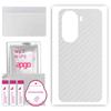 apgo Protective Skin Sticker for the Back Compatible with Honor 60, Wrap Film, Foil, Vinyl - Pattern Transparent Carbon