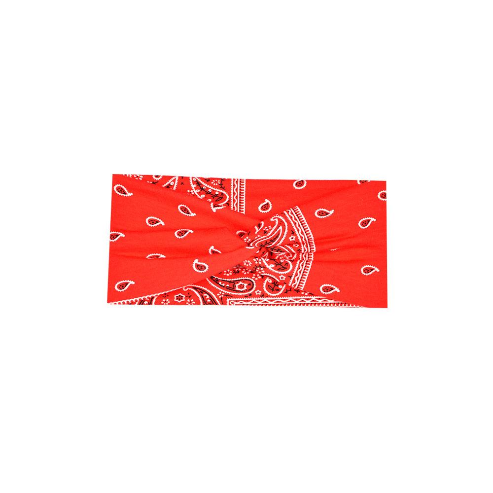 Printed Headband Sports Running Bohemian Face Wash Makeup Hair Cross Wide-brimmed Headband for Women