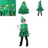 Костюм Рождественской елки для детей и взрослых Аутентичный полосатый наряд для косплея