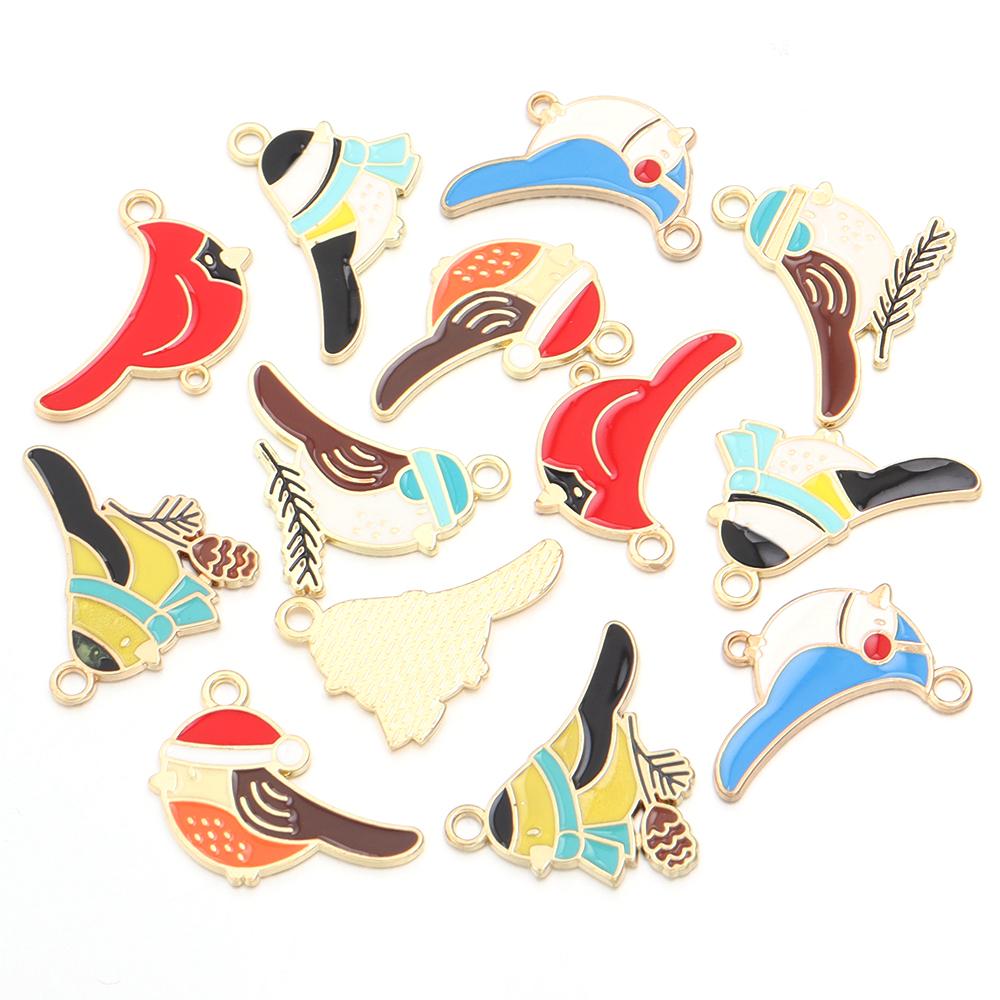 10pcs/Lot Alloy Pendant Different Sizes Of Bird Shapes Pendant For Earring Necklace Bracelet Jewelry Making Accessories Pendant