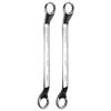 Uxcell 2pcs 45 Degree Offset Box End 27mm X Metric Steel Double Box Long Industrial Torx Box Wrench Tool for Automotive and Home Repairs Wrench, 30mm,