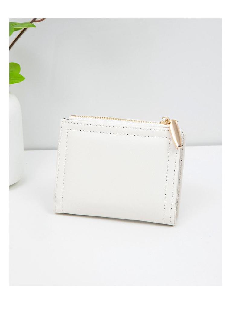 Короткий женский кошелек в японском и корейском стиле — простой, однотонный, тонкий, высококачественный, многофункциональный, модный для студентов