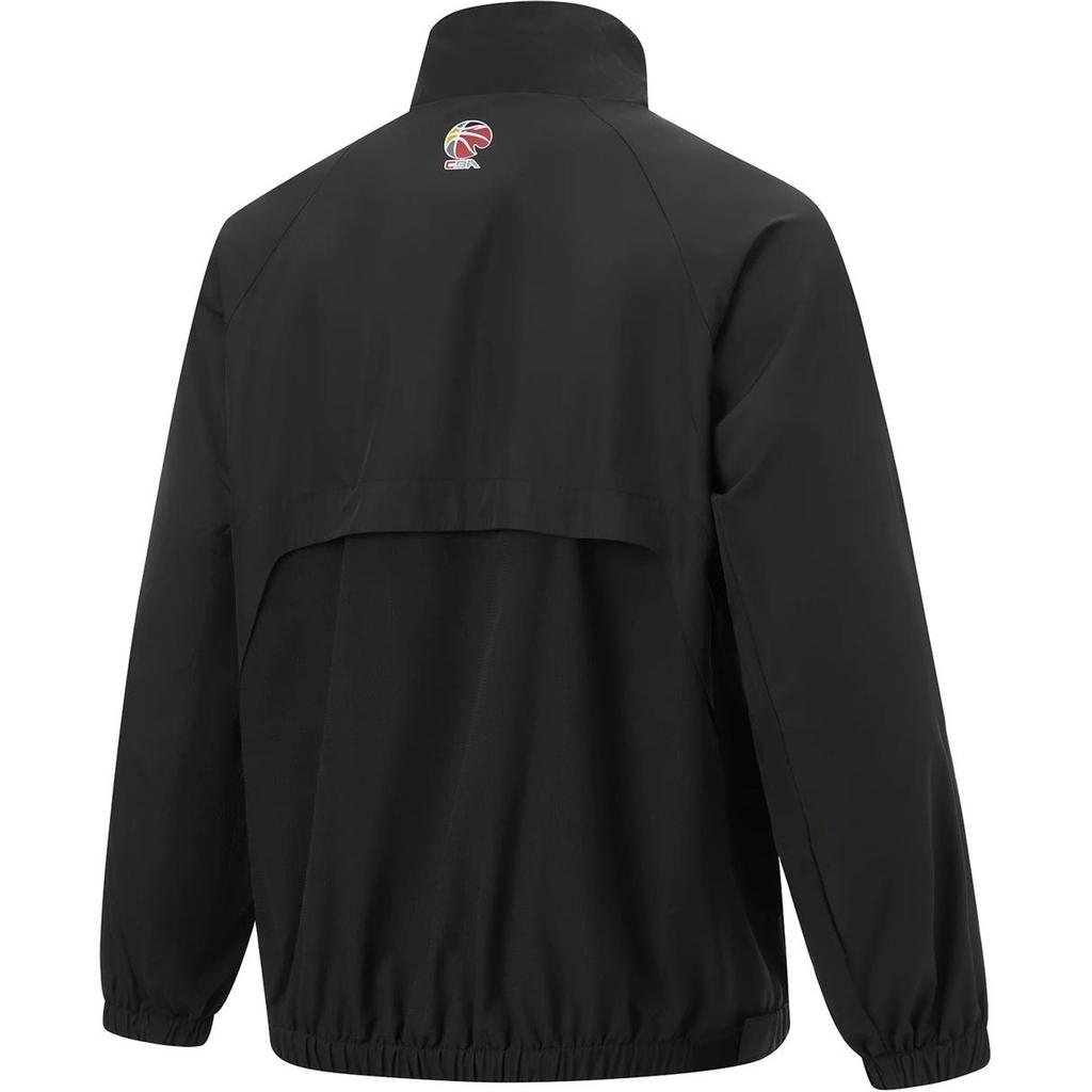 Баскетбольная куртка Li Ning CBA Series, свободная, удобная, дышащая, мужская, черная AJDU005-1
