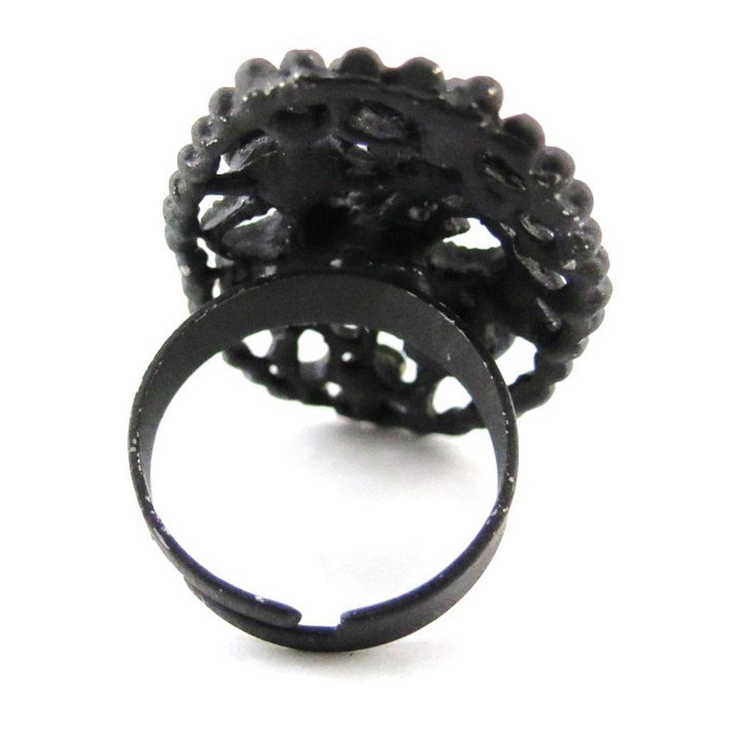 Les Trésors De Lily [J2042] - Дизайнерское кольцо "Сисси" черное разноцветное