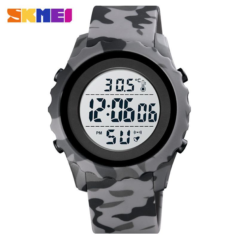 Skmei Moment Beauty Многофункциональные спортивные мужские часы для измерения температуры тела, водонепроницаемые студенческие спортивные электронные часы для измерения температуры окружающей среды