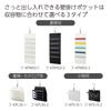 Kokuyo Wall Pocket Wall-Mounted Storage 5-Pocket Multi-Color KPM50-3
