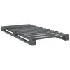 Solid Wood Bed with Headboard Grey 100x200 cm Pine