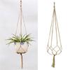 1pc Flower Pot Hemp Rope Hanging Net Straw Macrame Plant Hanger Garden Holder Legs Hanging Rope Basket Garden Balcony Decor