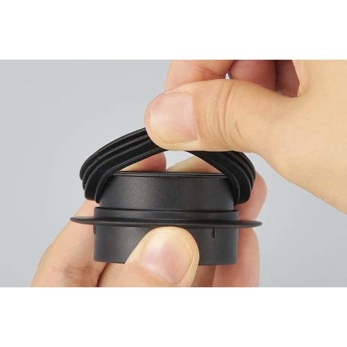 iwaki AGC Technoglass Heat-Resistant Glass Drip-Resistant Soy Sauce Dispenser, 160ml, with Lid, KT5032-BK