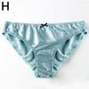Women's Mulberry Silk Underwear Small Bow Solid Color Silk Triangle Underwear Soft And High-Quality Women'S Underwear Minimalist Style