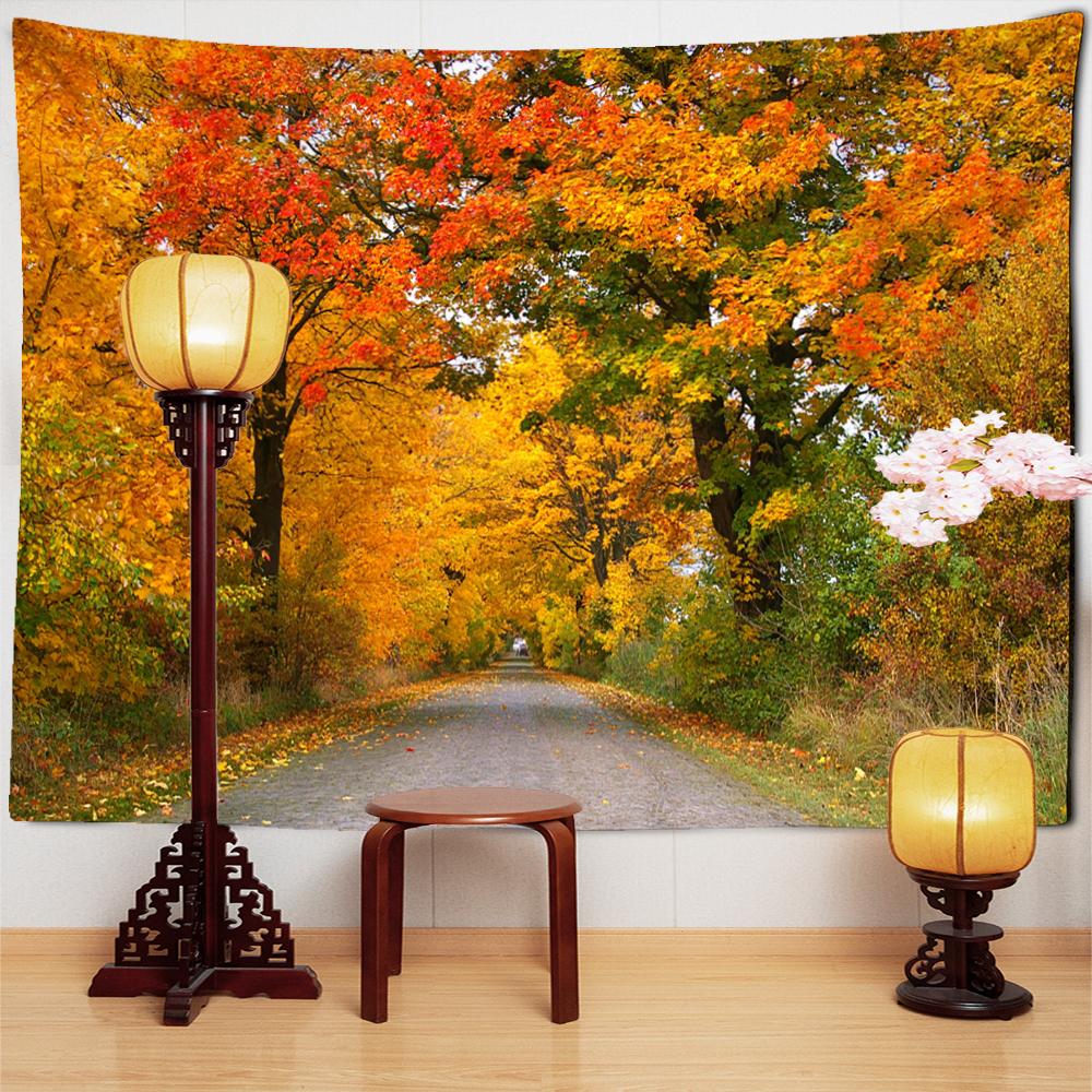 Красивый Современный Пейзаж Картина Маслом Гобелен Настенный Психоделический Арт Бохо Эстетическая Комната ТВ Фон Декор