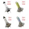 2 шт. H7 55W/100W 12V 3500-4500k Галогеновые лампы головного света с ксеноновым газом Белый свет Лампочки Автомобильные огни Внешнее освещение Автомобильные огни