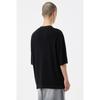 Customellow Black Soft Half Round Neck Sweater Cwwam25421bkx