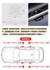 HUDIY Door Handle Protector Transparent Material 8 Pieces (Harrier 80 Series)