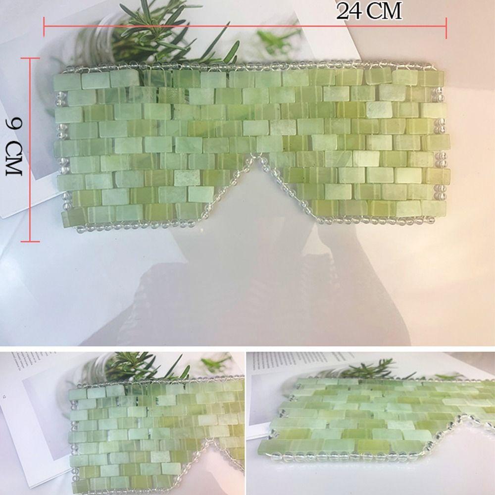 Eye Massager Jade Eye Mask Facial SPA Facial Cooling Mask Gift Sleeping Eye Mask  Eye Relax