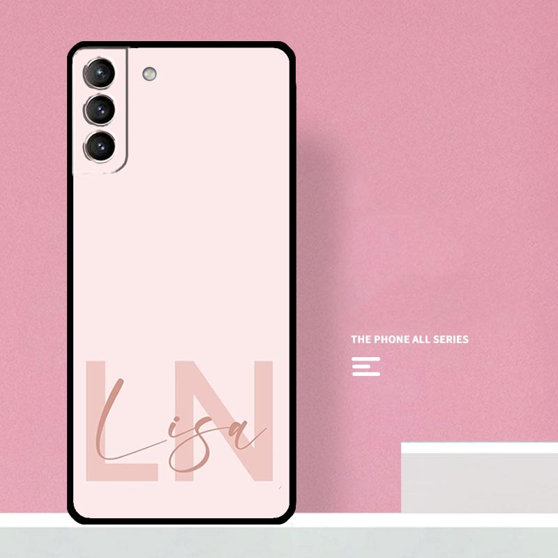 Индивидуальный чехол с пастельными инициалами имени Для Samsung Galaxy S23 S22 Ultra Plus S8 S9 S10 Plus Note 10 20 S21 FE S20 FE Чехол