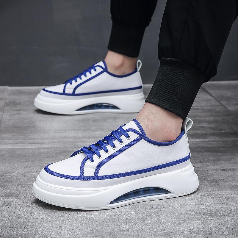 Мужская обувь осенняя обувь для досок, цвет соответствует литературной воздушной подушке, мягкая подошва, модные трендовые туфли, подходящие молодой личности, Вэньчжоу