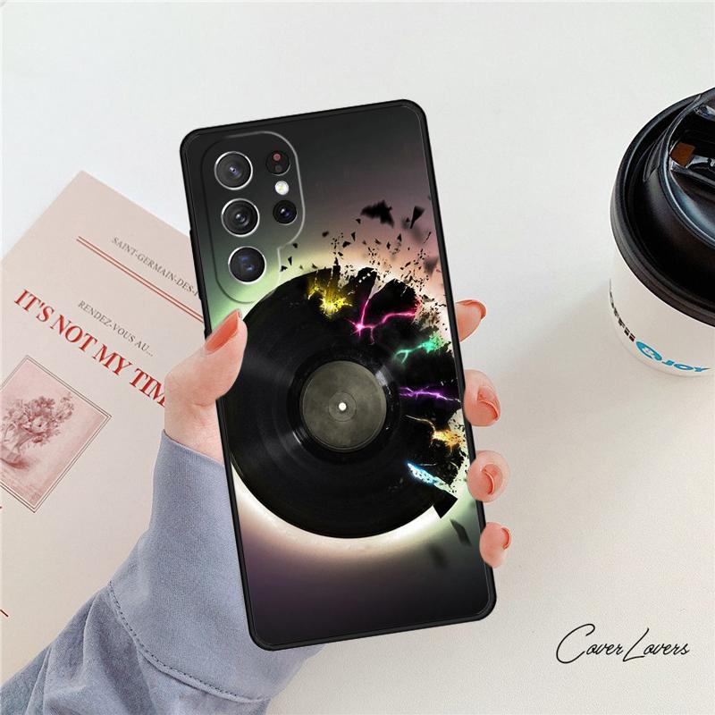 Виниловая DJ-пластинка Арт чехол для телефона Для Samsung Galaxy S24 S25 S23 S22 Ultra Note 10 20 Plus S20 S21 FE Чехол