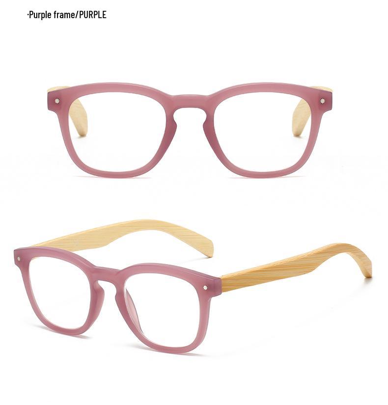 3341 Очки с текстурой дерева и защитой от синего света, Стильная японско-корейская квадратная оправа для мужчин и женщин, Читатели высокой четкости.