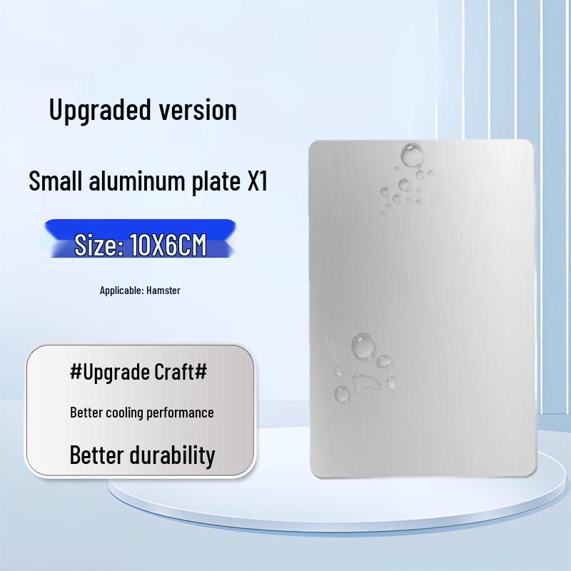 Aluminum Pet Cooling Pad for Rabbits and Hamsters - Summer Heat Relief and Insulation Sheet